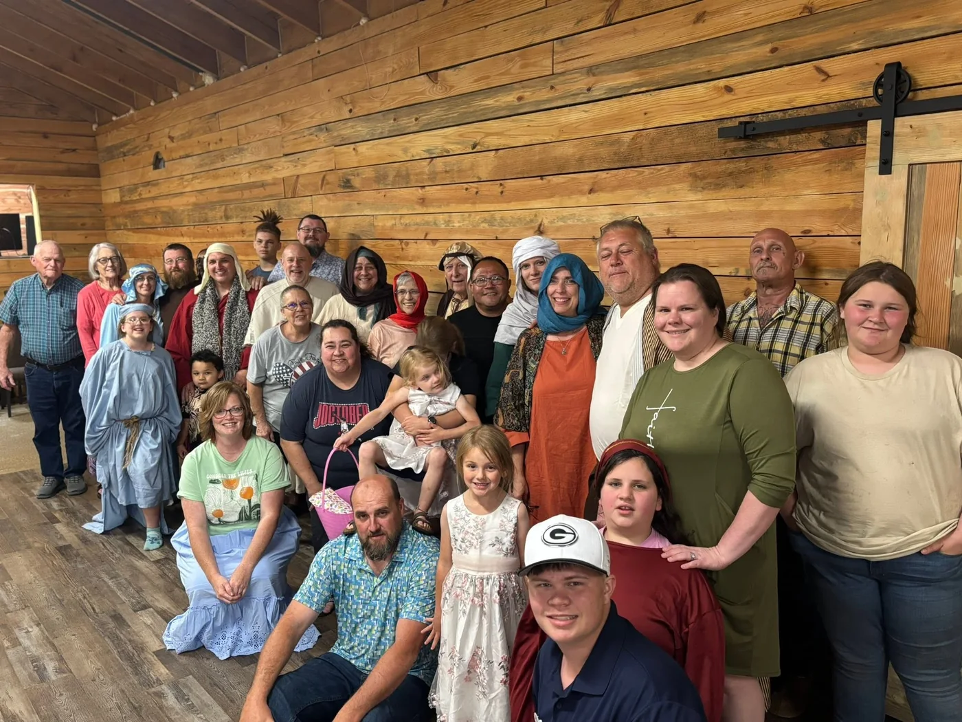 The Pineview Community Church family gathered together